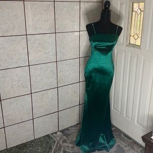 Fashion Nova Gala Ready Satin Dress, with tags